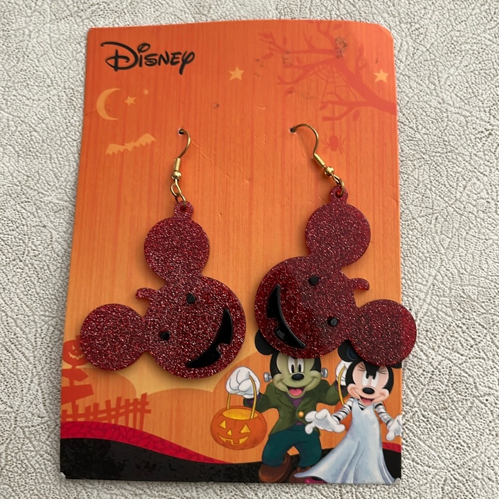 Disney Mickey Mouse pumpkin earrings brand new